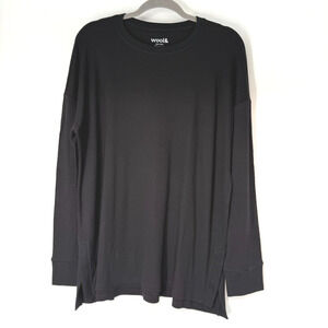 Wool& Women's XL Black Scout Waffle Tunic